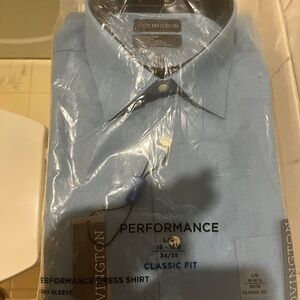 Covington Men's Classic Fit Light Blue Dress Shirt